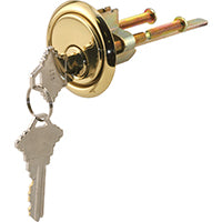 Prime-Line GD 52139 Rim Cylinder Lock, Zinc, Brass, C Keyway