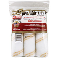 WOOSTER RR669-9 Paint Roller Cover, 1/2 in Thick Nap, 9 in L, Fabric Cover, White