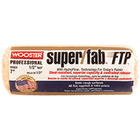 WOOSTER RR924-7 Paint Roller Cover, 1/2 in Thick Nap, 7 in L, Knit Fabric Cover, Lager