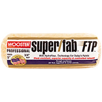 WOOSTER RR925-9 Paint Roller Cover, 3/4 in Thick Nap, 9 in L, Knit Fabric Cover, Lager