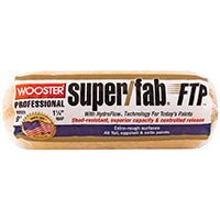 WOOSTER RR926-9 Paint Roller Cover, 1-1/4 in Thick Nap, 9 in L, Fabric Cover, Lager
