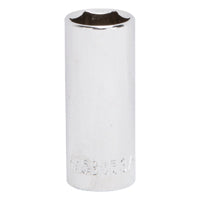 Vulcan MT6496053 Drive Socket, 3/4 in Socket, 3/8 in Drive, 6-Point, Chrome Vanadium Steel, Chrome