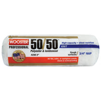Wooster Brush R296-9 Wooster 50/50 Roller Cover, 3/4-Inch Nap, 9-Inch