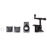 Vulcan JLO-030 Pipe Clamp Fixture, Screw Lever Handle, Steel, Powder Coated, Black