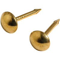 The Hillman Group 6 Pack-Upholstery Nails, Roundhead, Brass, Small, 25-Pk. -122690, No Color, Count