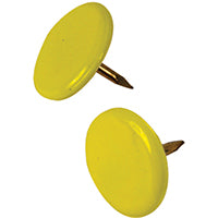 The Hillman Group 122671 Yellow Hillman 0.375 in. L Steel Thumb Tacks pk-Case of: 6 Each Pack 40 Total Items Qty: 2406, No Size