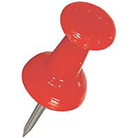 HILLMAN 122642 Push Pin, 5 in L, Plastic, Red