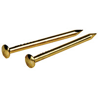 The Hillman Group 122618 Brass Plated Escutcheon Pins, 1/2 x 18-Inch
