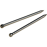 HILLMAN 122510 Wire Brad, 1 in L, Stainless Steel, Bright, Smooth Shank