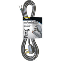 PowerZone OR210606 Power Cord, 6 ft L, 13 A, 125 V, Gray