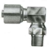 Gates G25106-0606 Male Pipe Swivel 90 Block (Nptf Without 30 Cone Seat) (Mega Crimp)