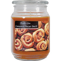 Candle-lite Scented Candles, Cinnamon Rolls Fragrance, One 18 oz. Single-Wick Aromatherapy Candle with 110 Hours of Burn Time, Brown Color 3297549