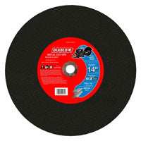 Diablo DBD140125A01F Cut-Off Disc, 14 in Dia, 1/8 in Thick, 1 in Arbor, Aluminum Oxide Abrasive