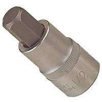 Vulcan 3506012113 Hex Bit Socket, Chrome, 2-1/2 in OAL