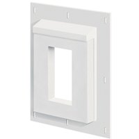 Builders Edge SMR68TW Sturdimount Receptacle Primed Mounting Block, 6" W X 8-1/2" H, Fiber Cement 3SMR68TW