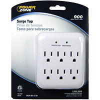 PowerZone OR802115 Surge Protector Tap, 125 V, 15 A, White