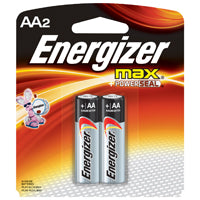 BATTERY MAX AA ALKALINE 2PK