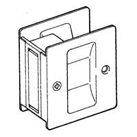 Schlage 990 1-3/4-Inch x 2-1/4-Inch Sliding Pocket Door Pull, Satin Nickel