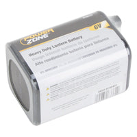 POWER ZONE 4R25 Heavy Duty 6V Lantern Battery