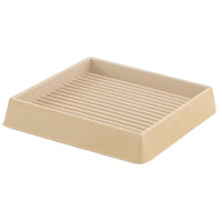 Shepherd Hardware 9168 3-Inch Square Rubber Furniture Cups, 2-Pack
