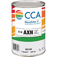 CCA NovoColor II Series 076.008813N.005 Universal Colorant, Yellow, Liquid, 1 qt
