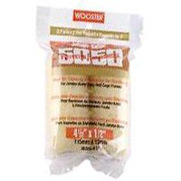 WOOSTER RR305-4 1/2 Paint Roller Cover, 1/2 in Thick Nap, 4-1/2 in L, Lambs Wool/Polyester Cover, Creamy