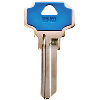 Hy-Ko Key Blank Cylinder Dexter Ez# De6 Single Sided Nkl Platd Brs 5 Pc / Bag Upc Coded