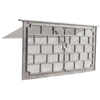 Master Flow LW1 Foundation Vent, 50 sq-in Net Free Ventilating Area, Aluminum