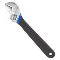 Vulcan JL149103L Adjustable Wrench, 10 in OAL, 1.04 in Jaw, Steel/Vinyl, Chrome, Non-Slip Handle