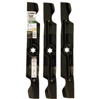 ARNOLD 490-110-M126 High-Lift Blade Set, 17-1/4 in L, For: 50 in Zero Turn Garden Tractors