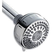 Waterpik Shower Head Power Spray 5-Mode, 1.8 GPM, Chrome, TRS-523E