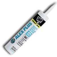 DAP ALEX PLUS 18152 Acrylic Latex Caulk with Silicone, White, -20 to 180 deg F, 10.1 fl-oz Cartridge