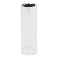 Vulcan MT6507032 Drive Socket, 15 mm Socket, 3/8 in Drive, 6-Point, Chrome Vanadium Steel, Chrome