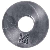 Danco 35064B Faucet Washer, 1/4 in, 9/16 in Dia, Rubber, For: Quick-Opening Style Faucets