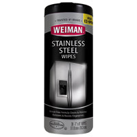 Weiman 92 Stainless Steel Wipes, 8 in L, 7 in W, Fresh