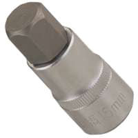 Vulcan 3506011913 Hex Bit Socket, Chrome, 2-1/2 in OAL