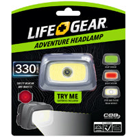 3AAA Multi Mode 500 Lumen Head Light w/Safety Flasher and Whistle