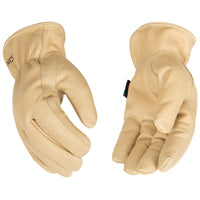 Kinco Men's X-Large Beige Full Grain Cowhide Leather Gloves with Thermal Insulation