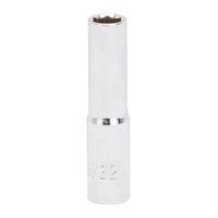 Vulcan MT6486070 Drive Socket, 9/32 in Socket, 1/4 in Drive, 6-Point, Chrome Vanadium Steel, Chrome