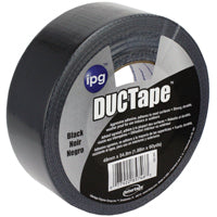 IPG JobSite DUCTape, Colored Duct Tape, 1.88" x 60 yd, Black (Single Roll)