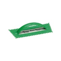 QLT 6263 Trowel, 9-1/2 in L, 4-1/4 in W, V Notch, Comfort-Grip Handle