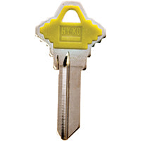 Hy-Ko Key Blank Cylinder Single Sided Yellow Nkl Platd Brs Bagged