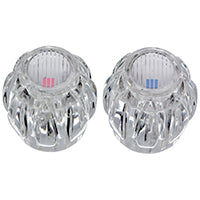Danco 14884 Pair of Handles for Sterling Faucets, White|Clear