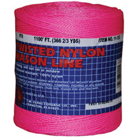 T.W. Evans Cordage 11-193 Mason Line, 1088 ft L Line, Pink Line