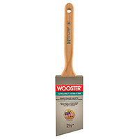 WOOSTER 4153-2 1/2 Paint Brush, 2-1/2 in W, 2-15/16 in L Bristle, Nylon Bristle, Sash Handle