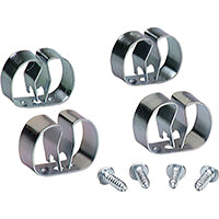 Crawford Textured Silver Spring Steel Grip Clip For 0.16 4 pk 13201-6