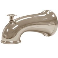 Danco 10316 Tub Spout, 6 Inches/Pull Up Diverter, Brushed Nickel