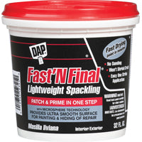 DAP 12142 Spackling Paste White, White, 1 qt Tub