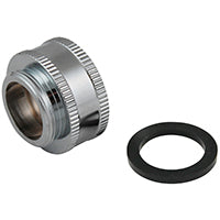 Plumb Pak PP800-64LF Dual Threaded Faucet Aerator Hose Adapter, 55/64-27 Id X 3/4-11-1/2 Od, 3/4'' x 11-1/2''