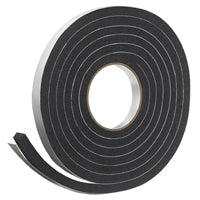 Frost King R734H Sponge Rubber Foam Tape 3/4" W X 7/16" H X 10' L, Black